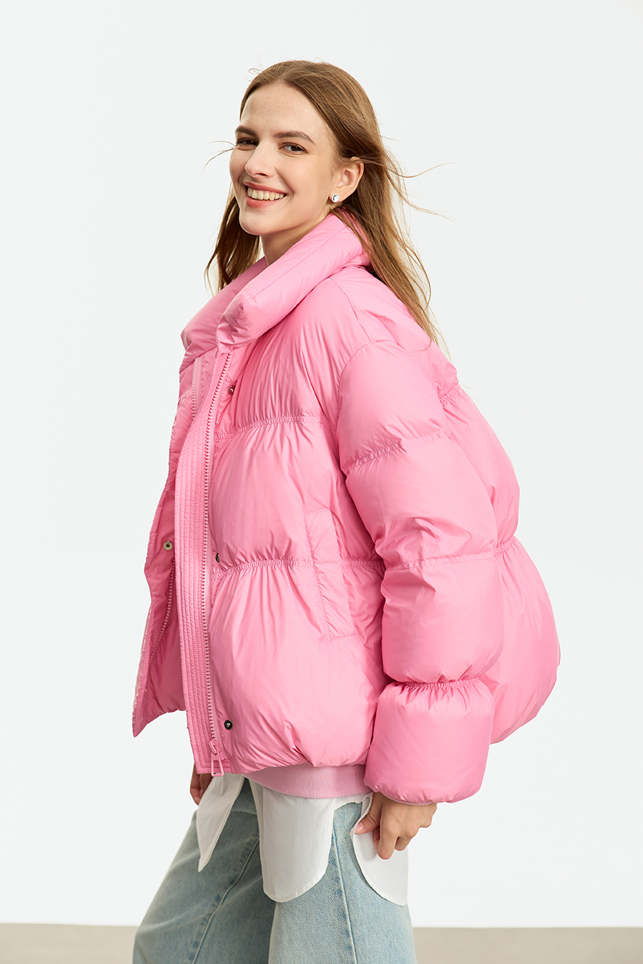 Bud-shaped Short Down Jacket|AMII-AMII.com