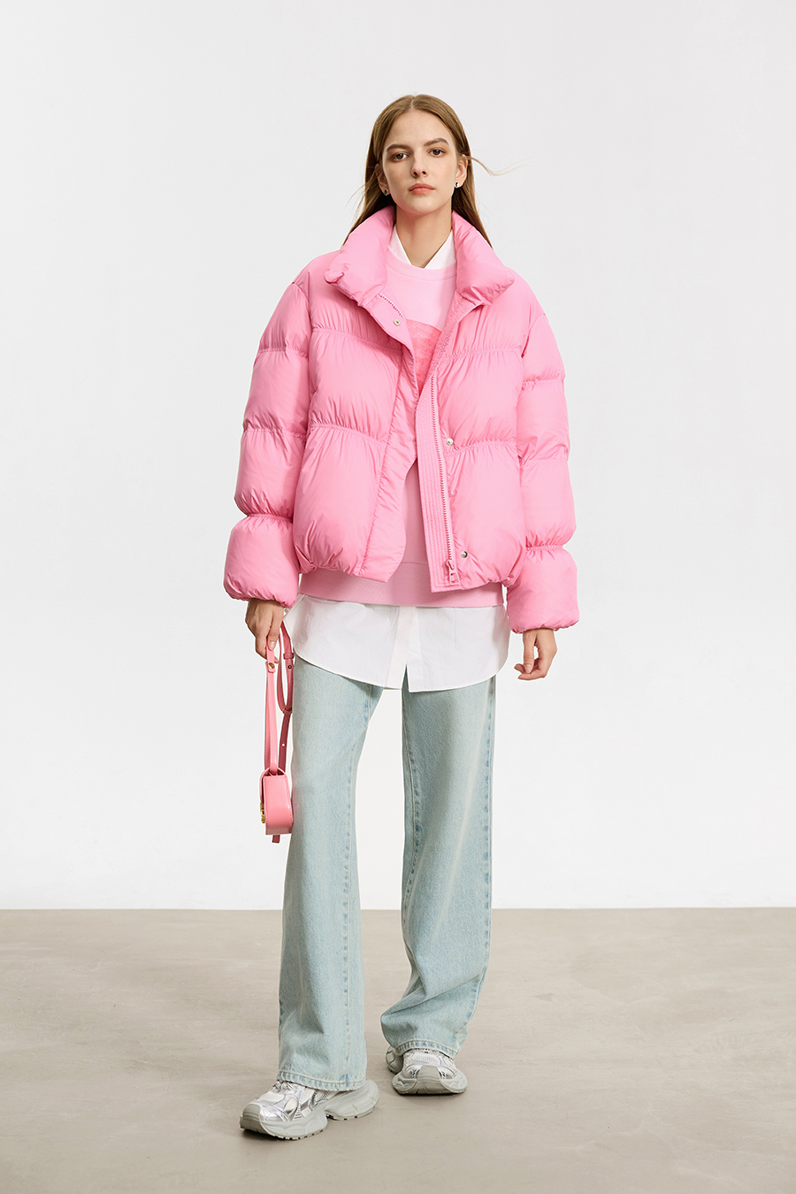 Bud-shaped Short Down Jacket|AMII-AMII.com