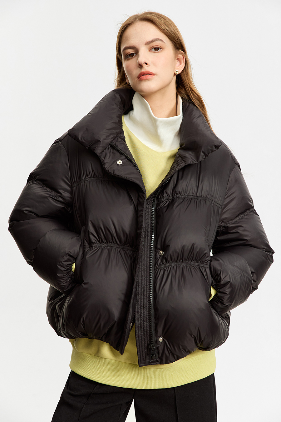 Bud-shaped Short Down Jacket|AMII-AMII.com
