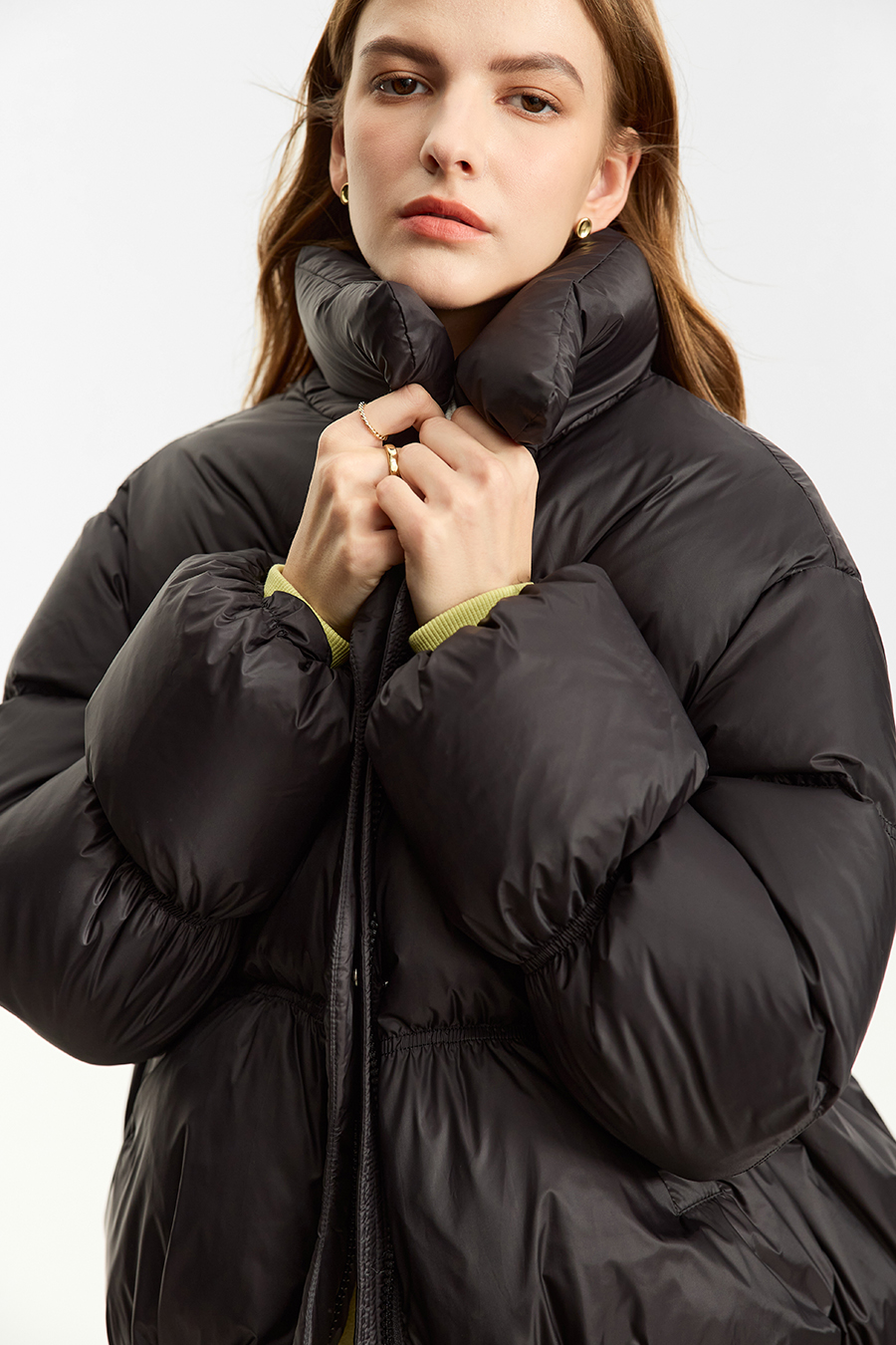 Bud-shaped Short Down Jacket|AMII-AMII.com