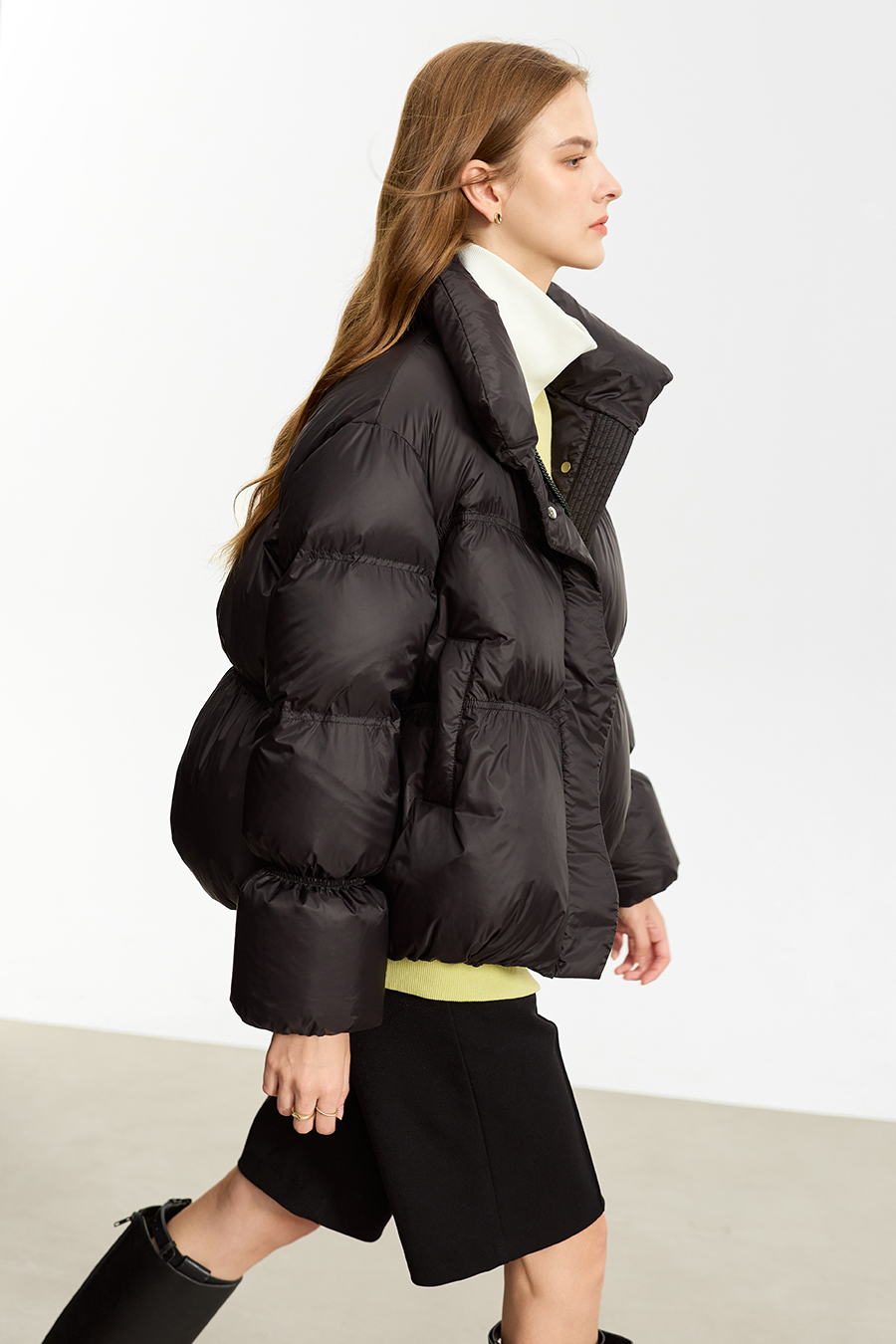 Bud-shaped Short Down Jacket|AMII-AMII.com