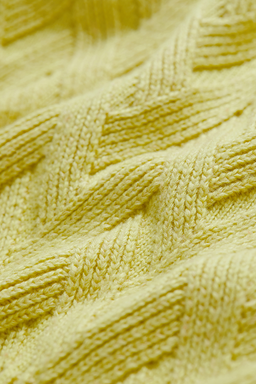 High Neck Cable Knit Loose Sweater|AMII-AMII.com