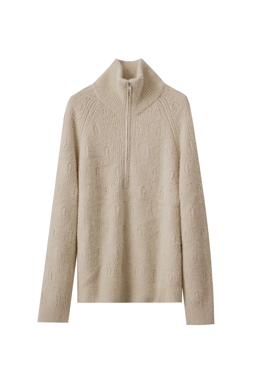 Faux Mink Pick - stitch Sweater|AMII-AMII.com