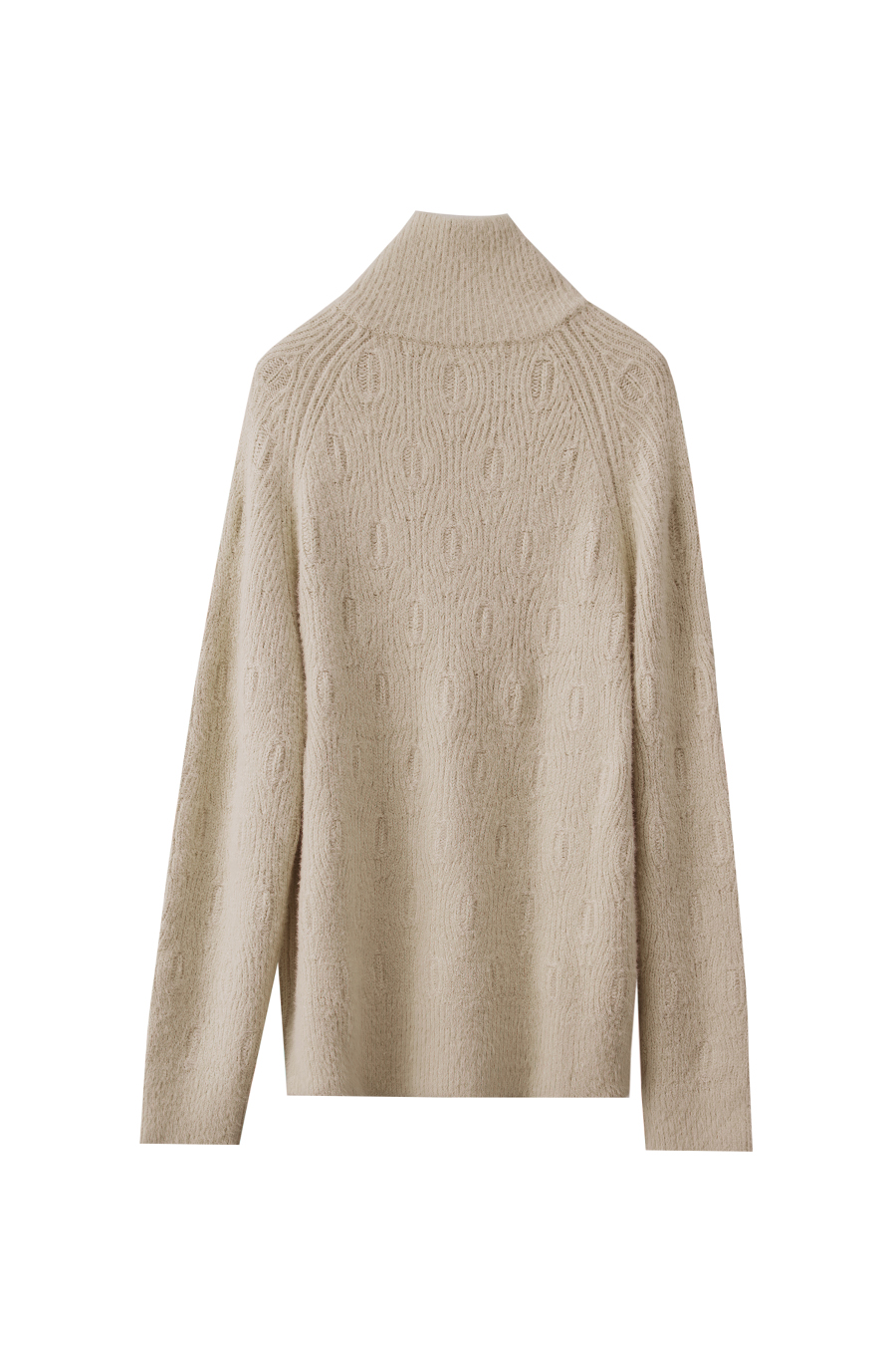 Faux Mink Pick - stitch Sweater|AMII-AMII.com