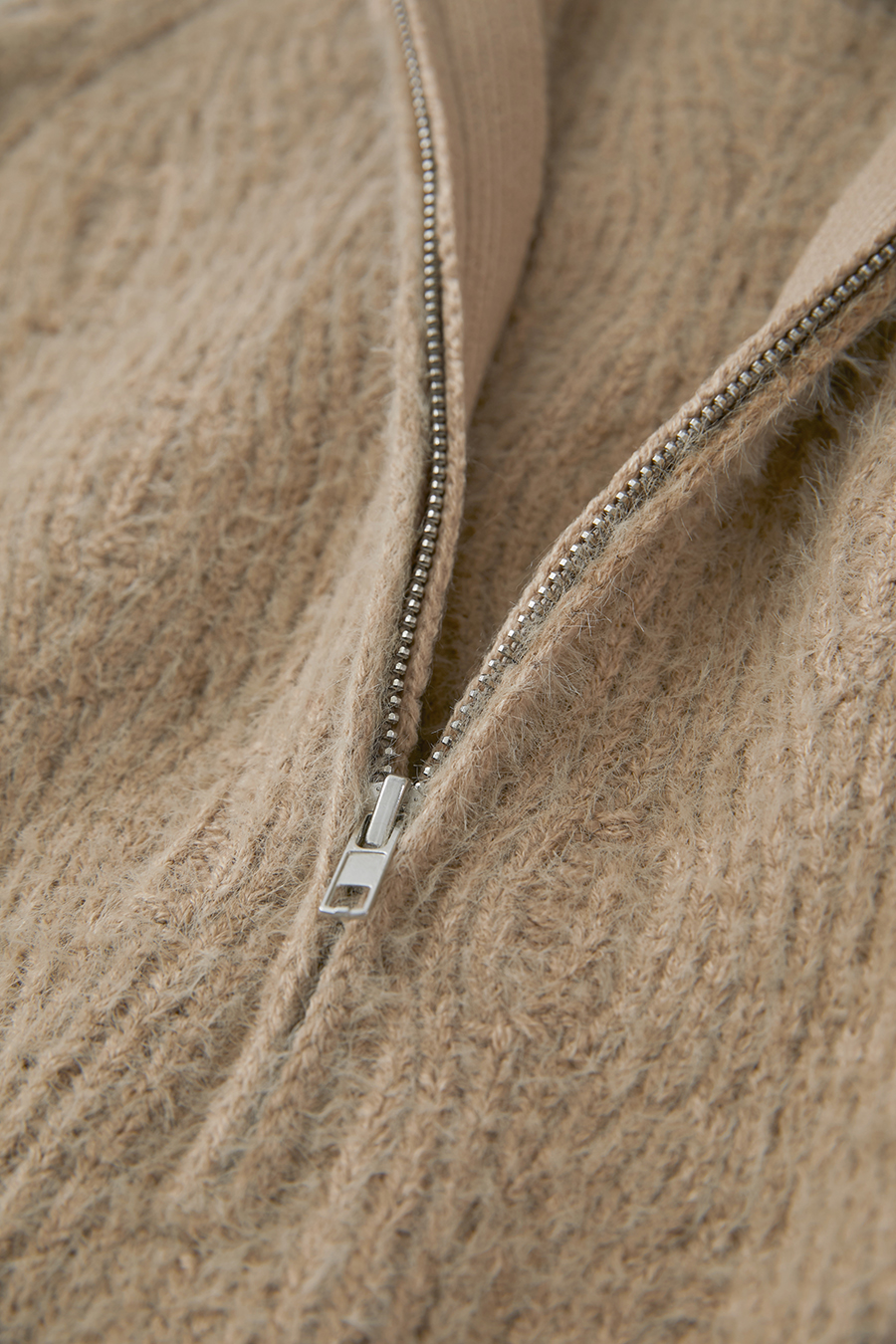 Faux Mink Pick - stitch Sweater|AMII-AMII.com