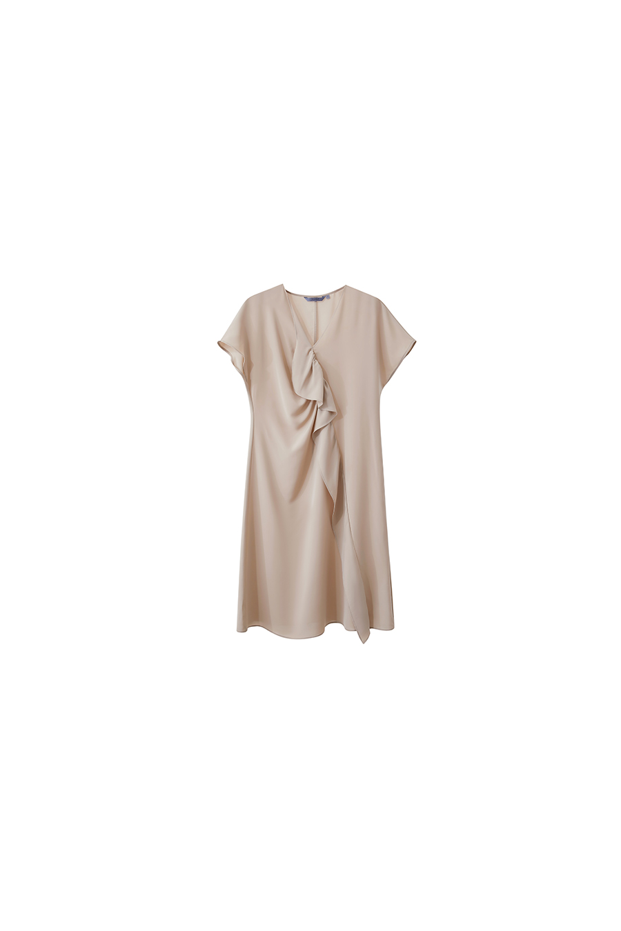 V-neck Ruffled Dress