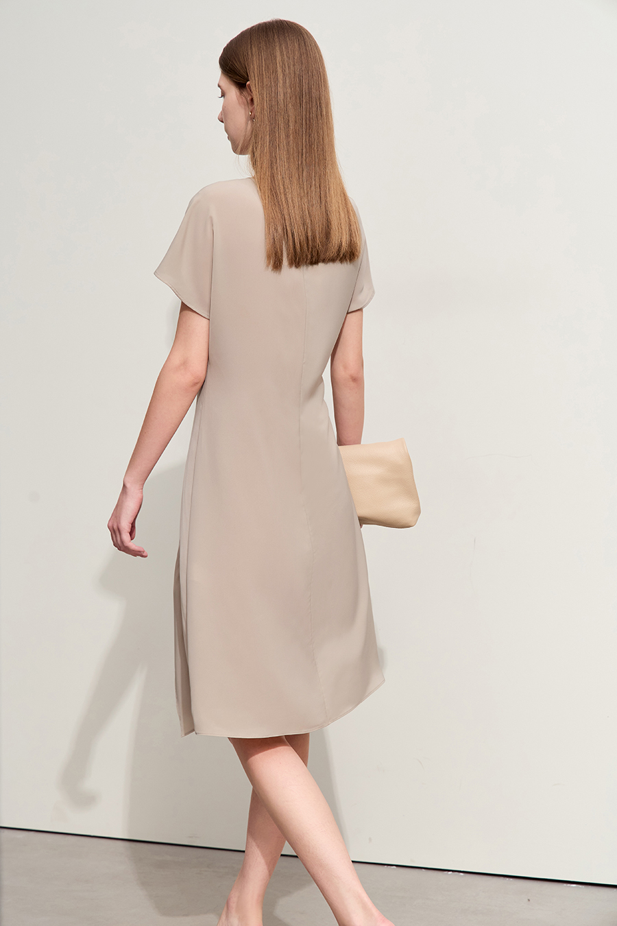 V-neck Ruffled Dress