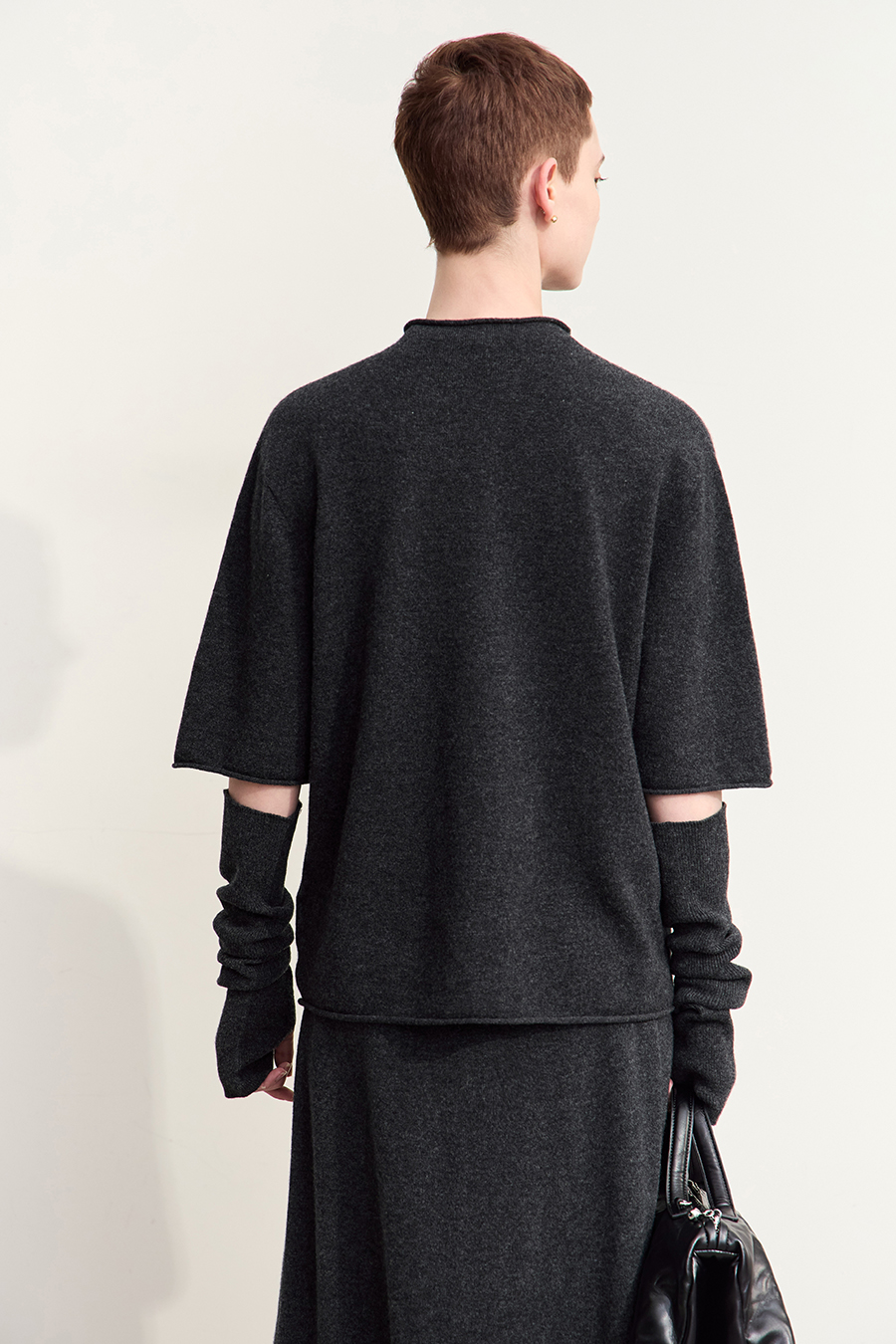 Cuff - equipped All - Wool Sweater|AMII-AMII.com
