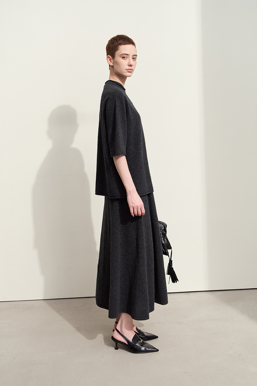 Cuff - equipped All - Wool Sweater|AMII-AMII.com