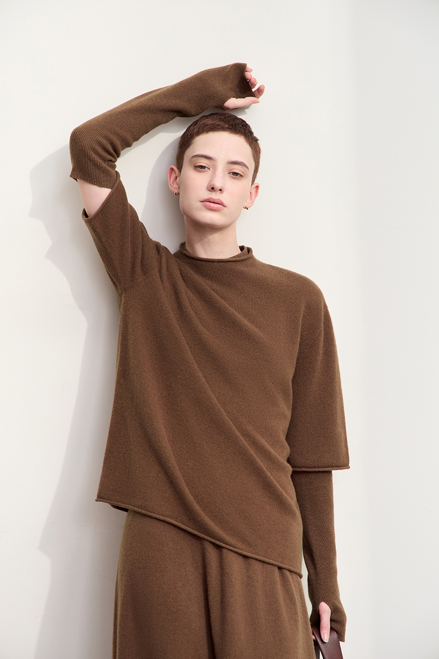 Cuff - equipped All - Wool Sweater|AMII-AMII.com