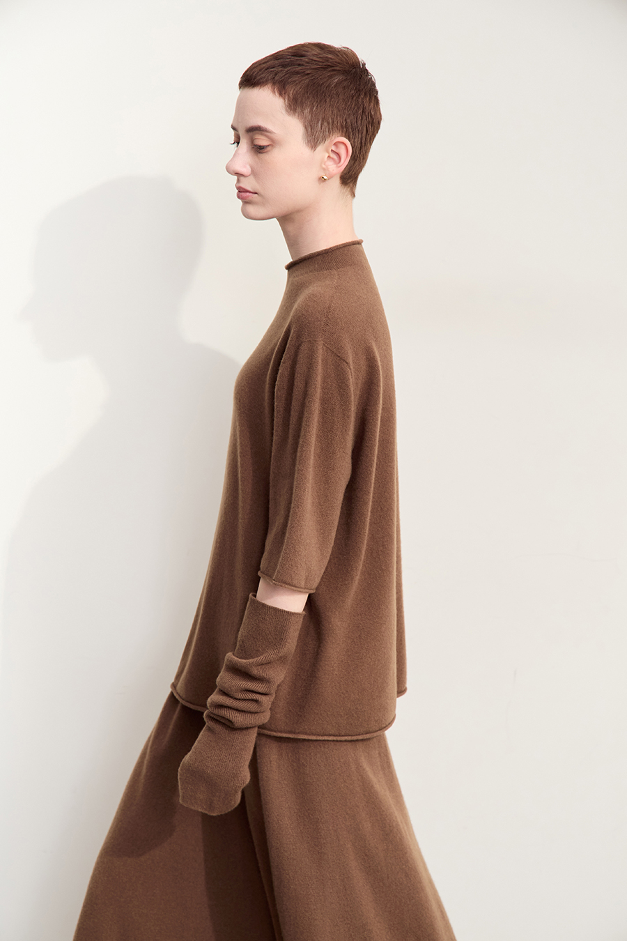Cuff - equipped All - Wool Sweater|AMII-AMII.com
