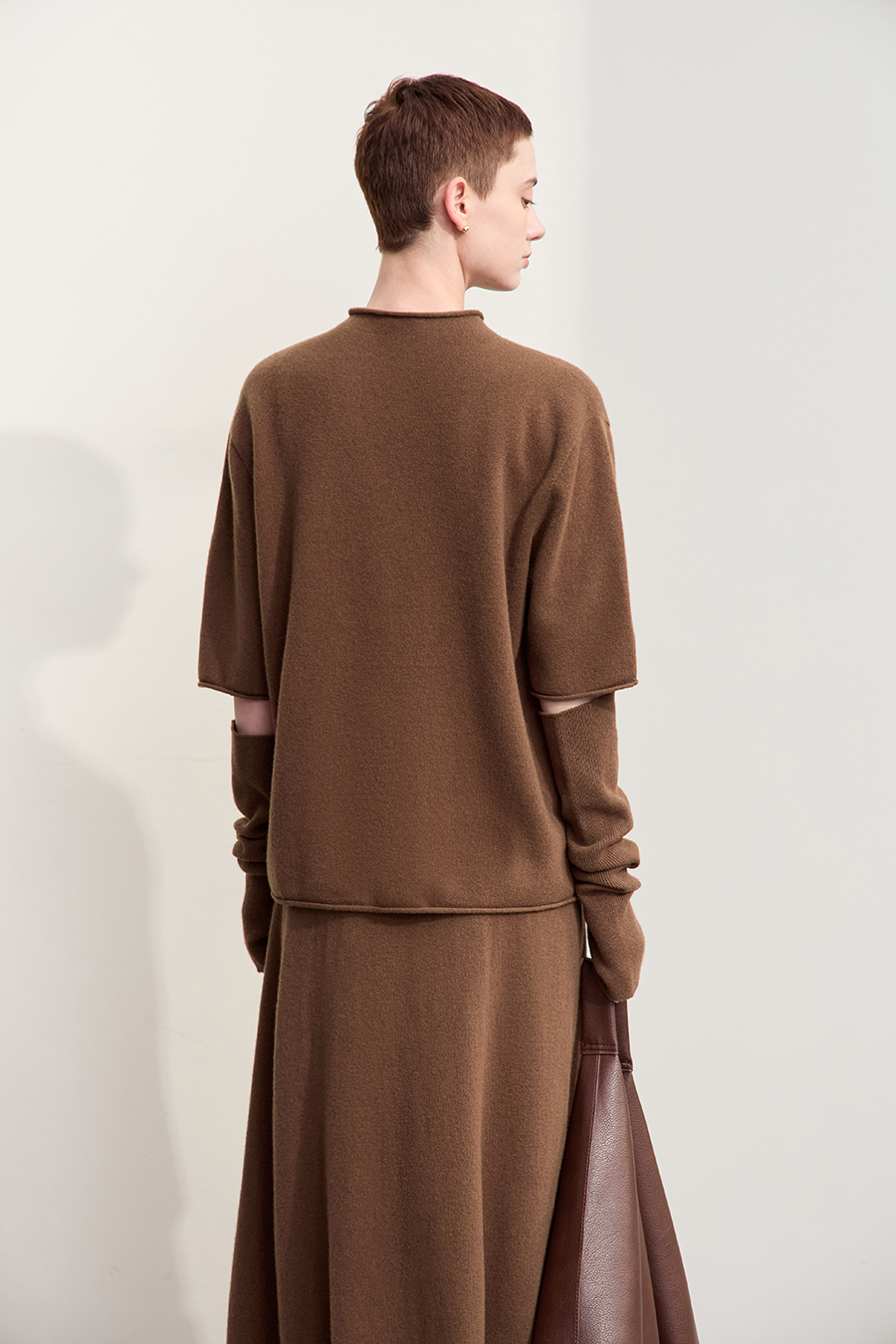 Cuff - equipped All - Wool Sweater|AMII-AMII.com