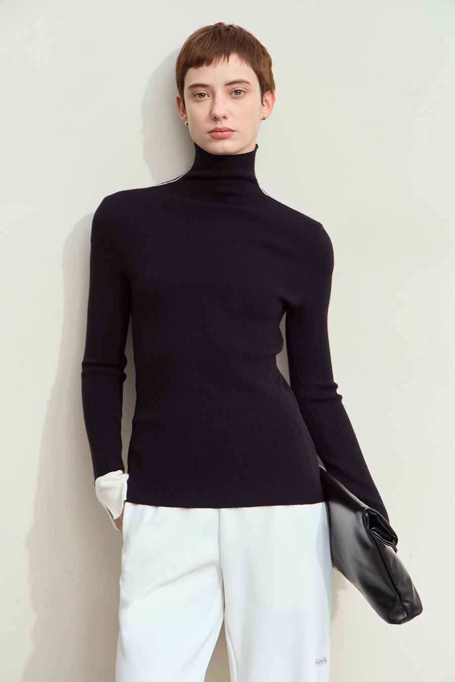 Color - block Spliced Slim Sweater|AMII-AMII.com