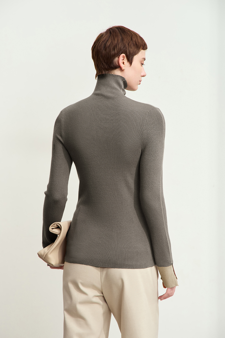 Color - block Spliced Slim Sweater|AMII-AMII.com