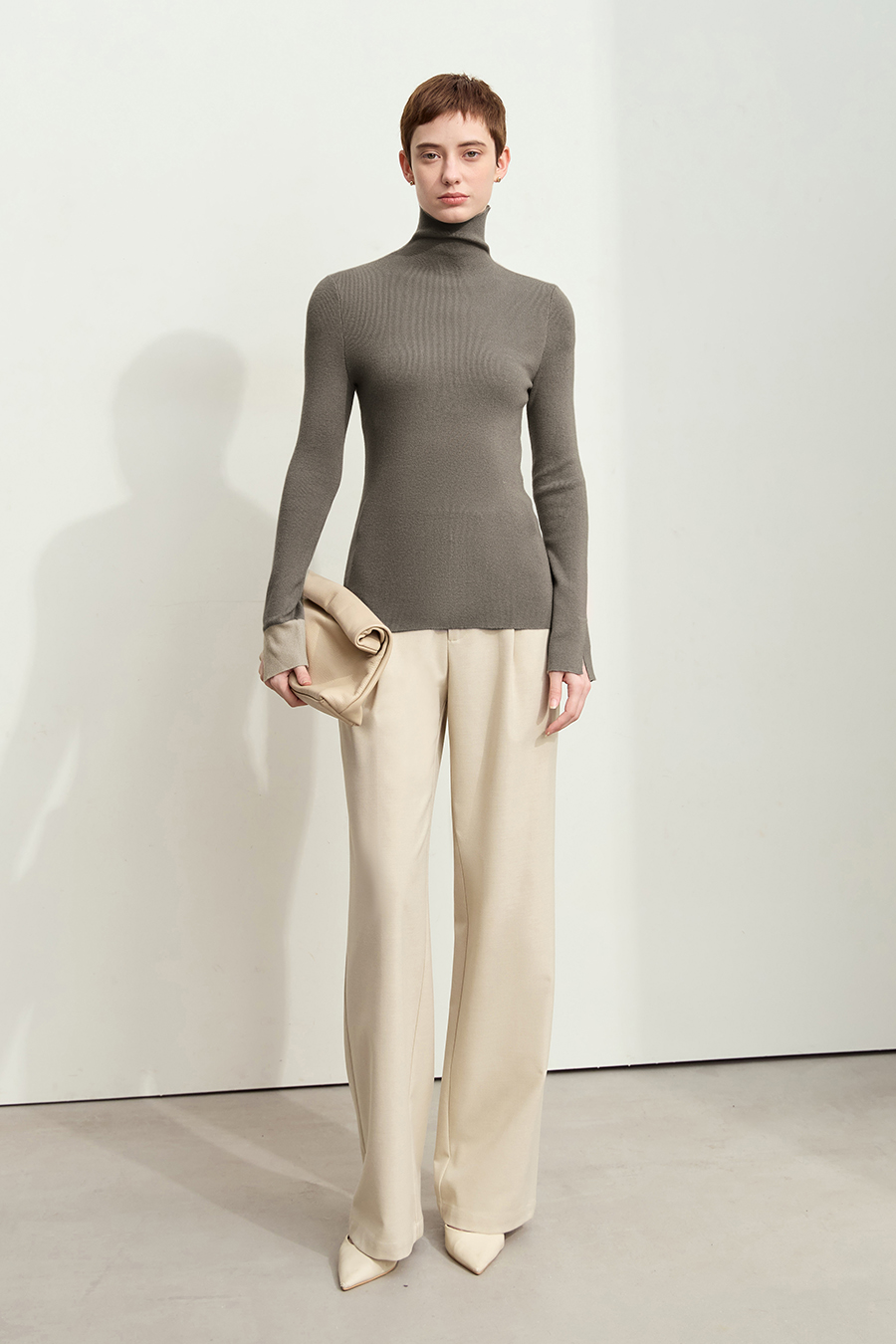 Color - block Spliced Slim Sweater|AMII-AMII.com