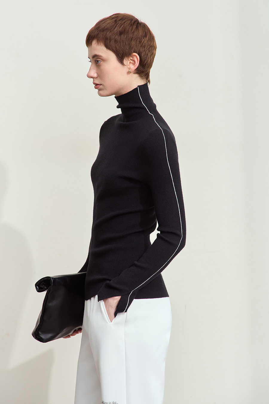 Color - block Spliced Slim Sweater|AMII-AMII.com