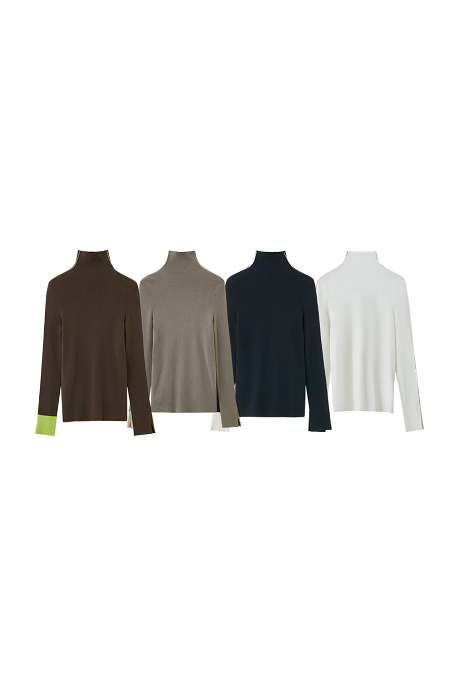 Color - block Spliced Slim Sweater|AMII-AMII.com