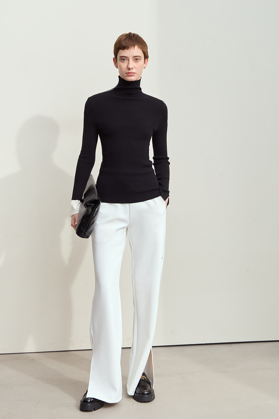 Color - block Spliced Slim Sweater|AMII-AMII.com