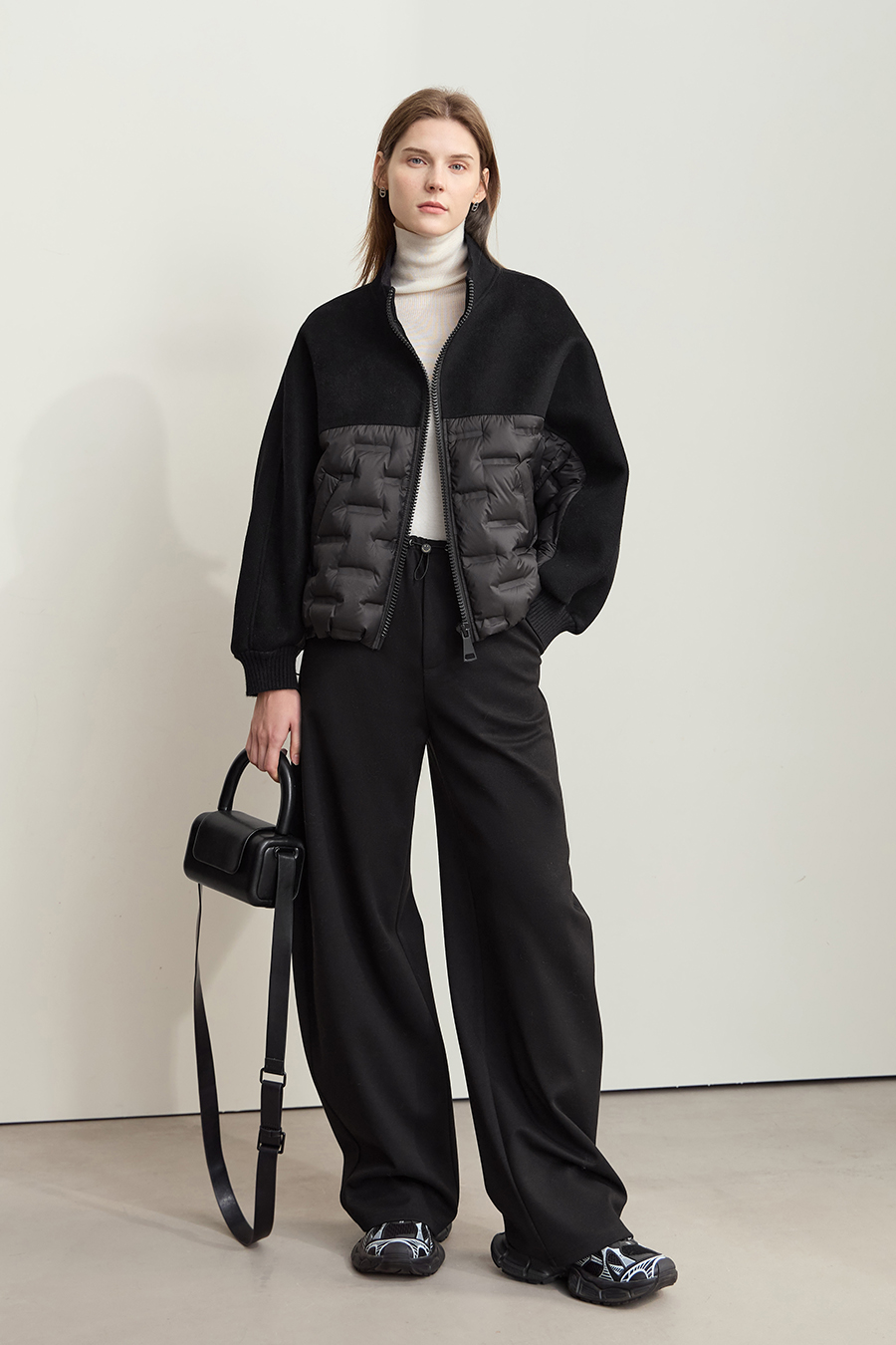 Color - block Spliced Down Jacket|AMII-AMII.com