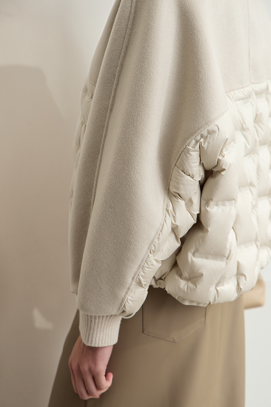 Color - block Spliced Down Jacket|AMII-AMII.com