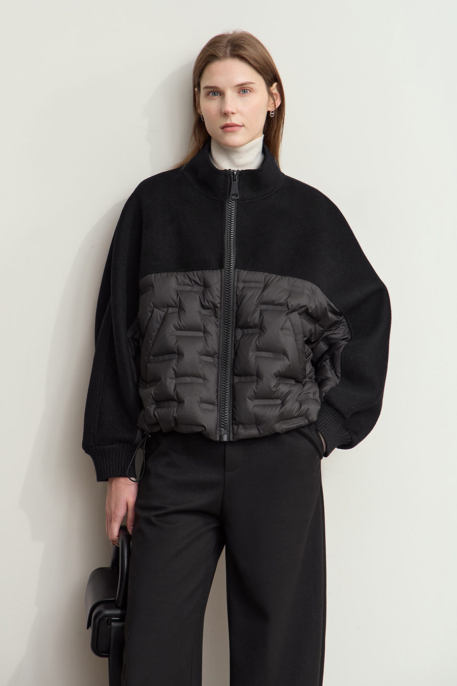 Color - block Spliced Down Jacket|AMII-AMII.com