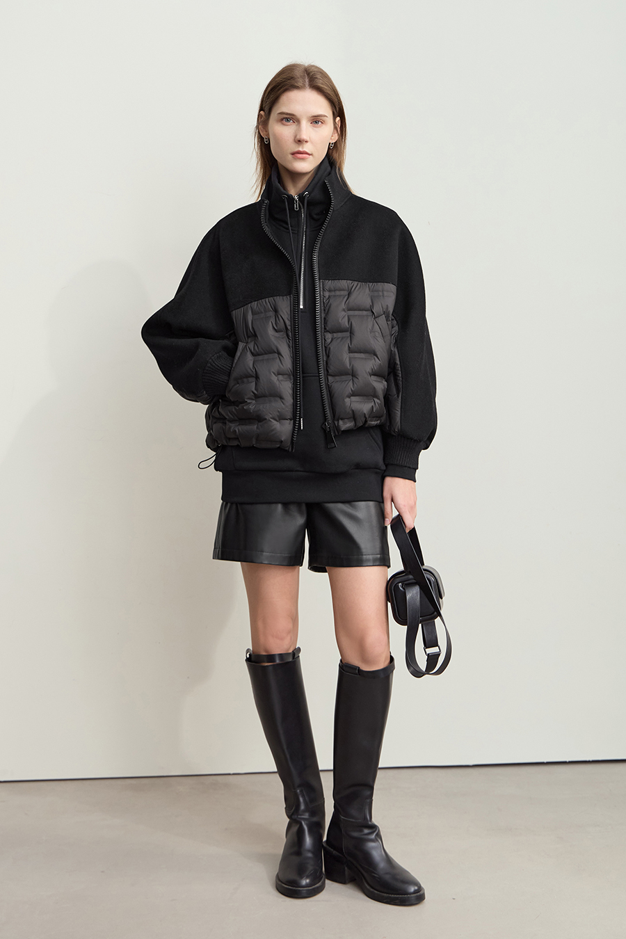 Color - block Spliced Down Jacket|AMII-AMII.com