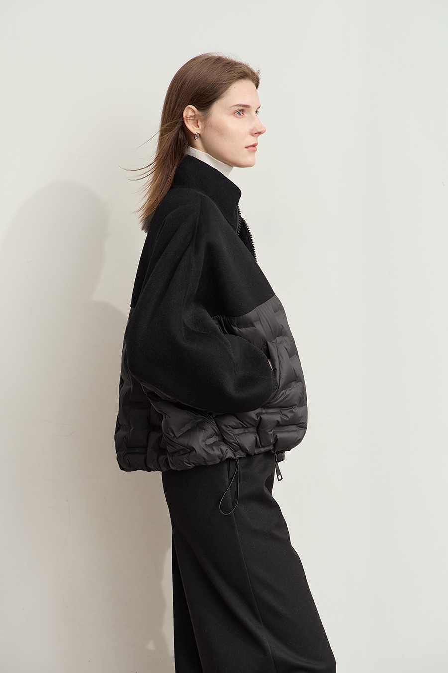 Color - block Spliced Down Jacket|AMII-AMII.com