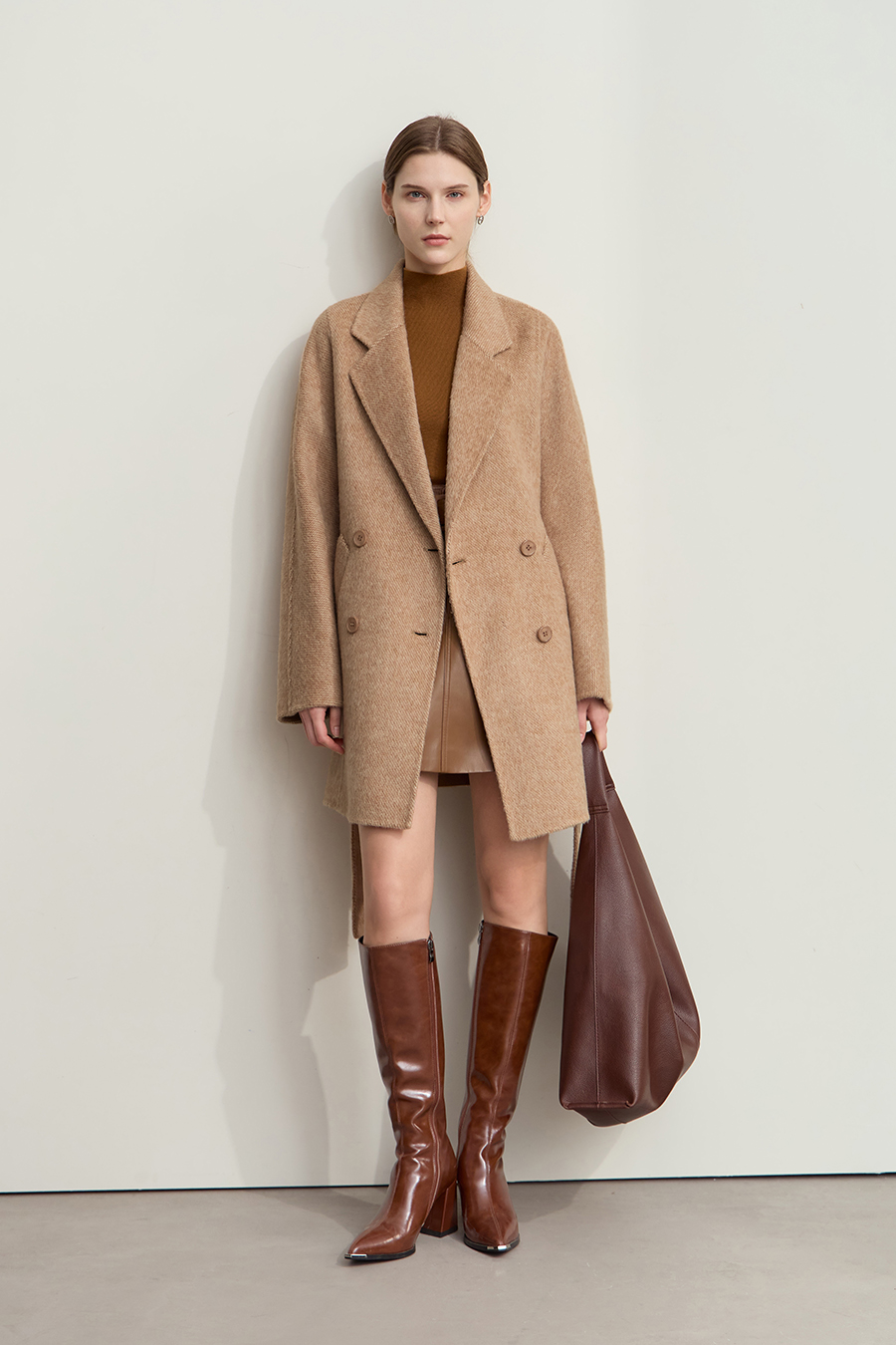 Alpaca & Wool Double-faced Wool Coat