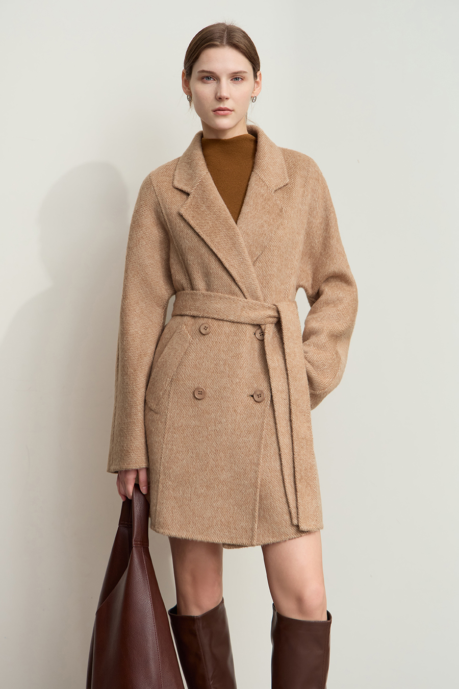 Alpaca & Wool Double-faced Wool Coat