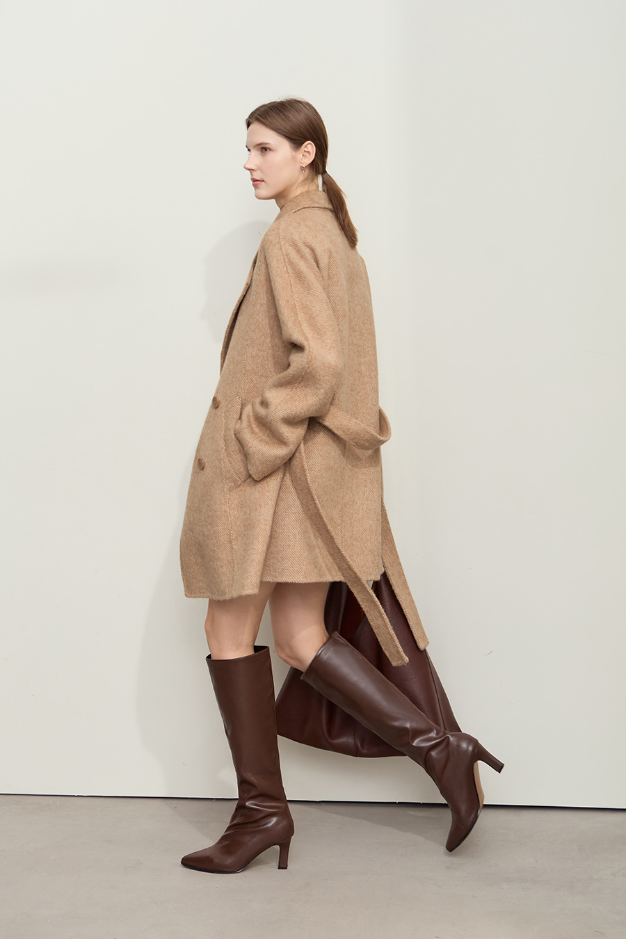 Alpaca & Wool Double-faced Wool Coat