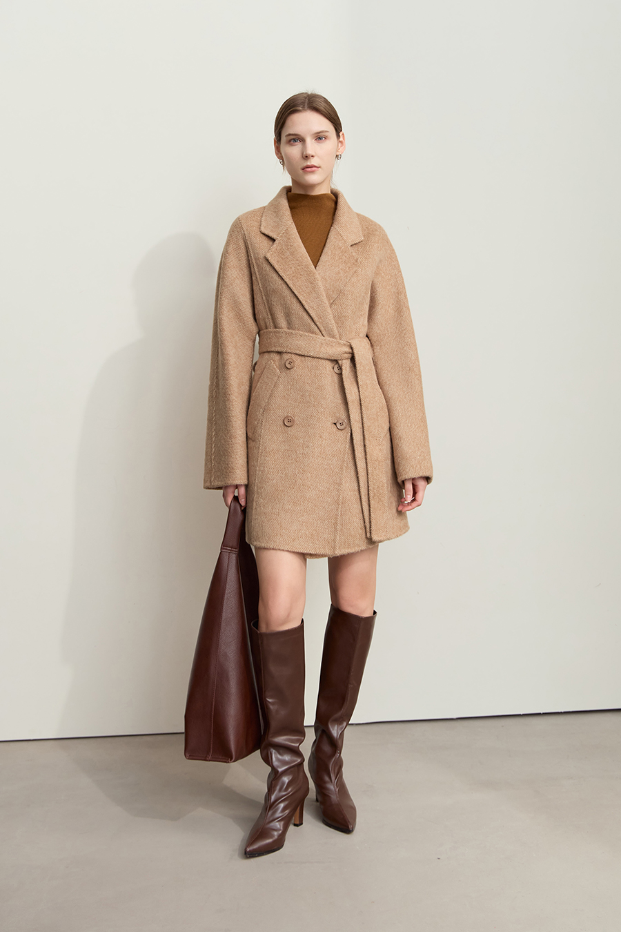 Alpaca & Wool Double-faced Wool Coat