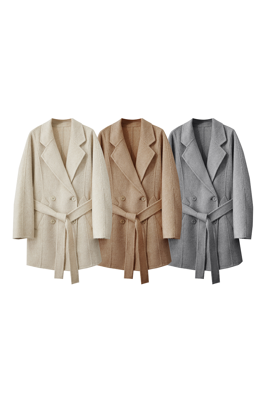 Alpaca & Wool Double-faced Wool Coat