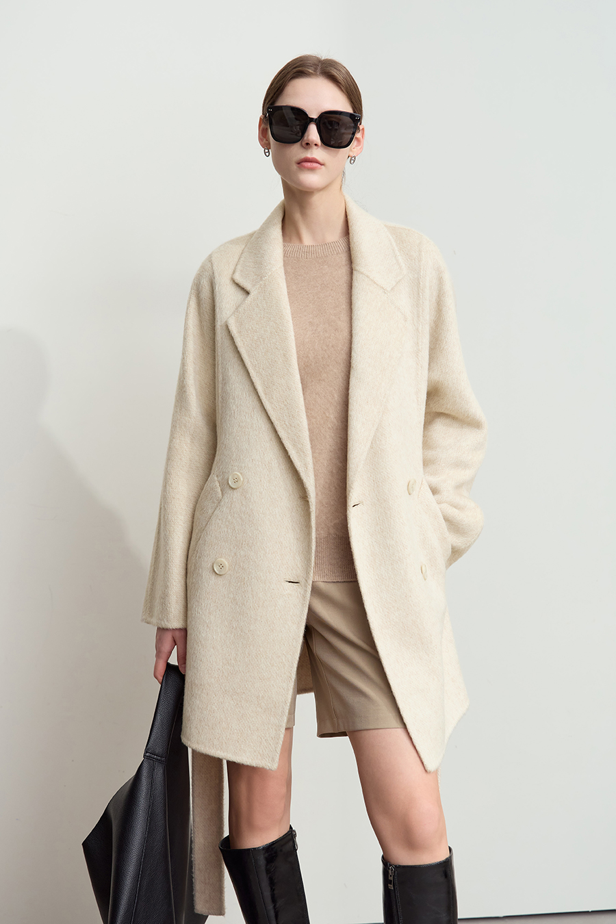 Alpaca & Wool Double-faced Wool Coat