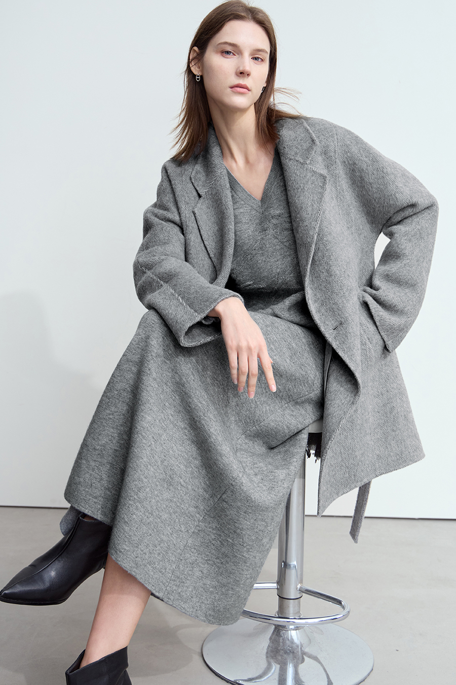 Alpaca & Wool Double-faced Wool Coat