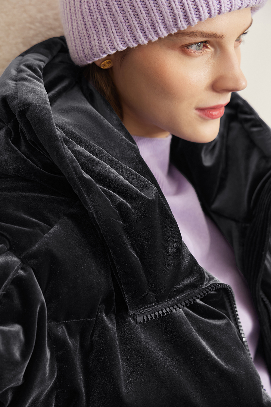 Thickened Velvet Down Jacket|AMII-AMII.com