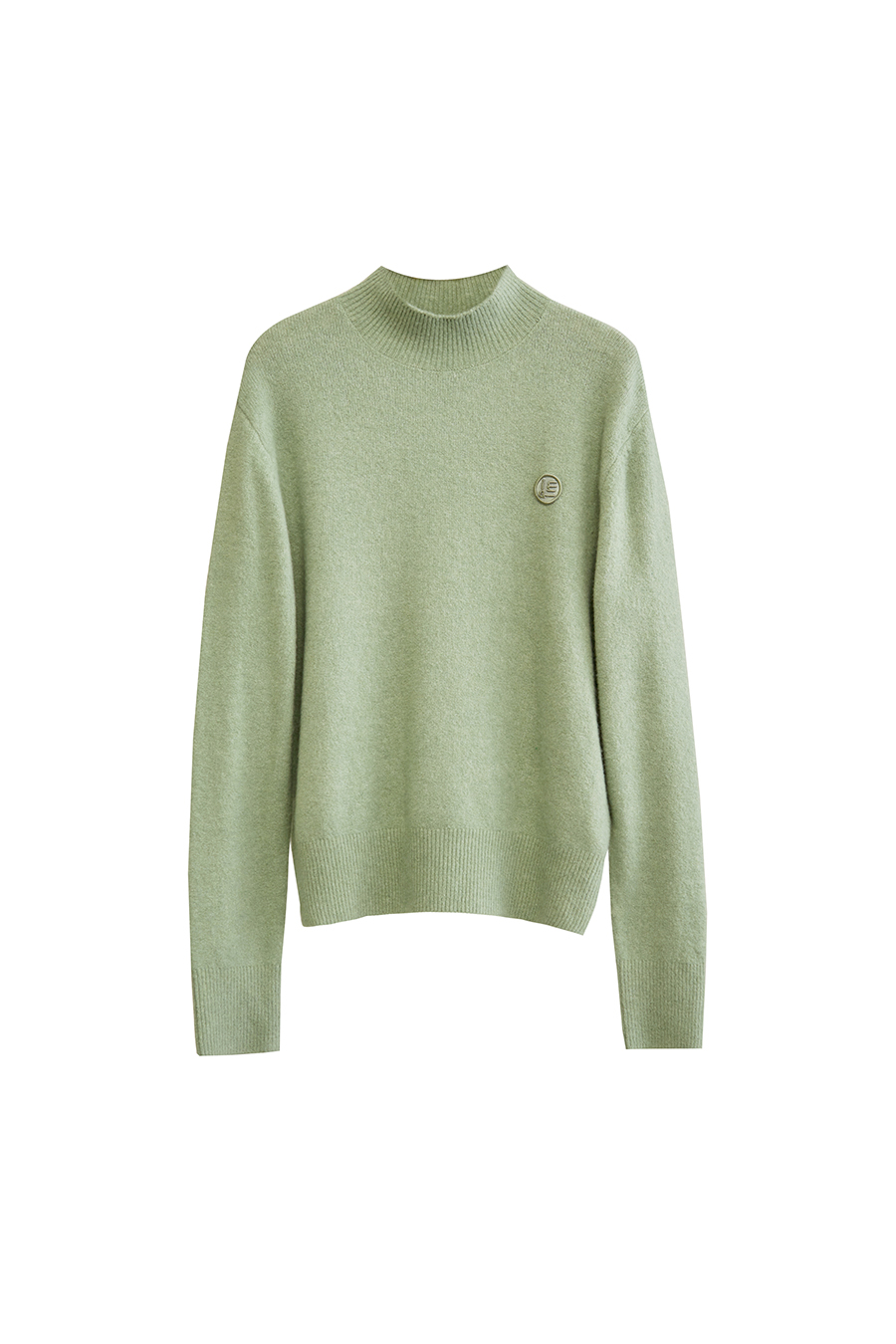 Letter Emblem Loose Sweater|AMII-AMII.com