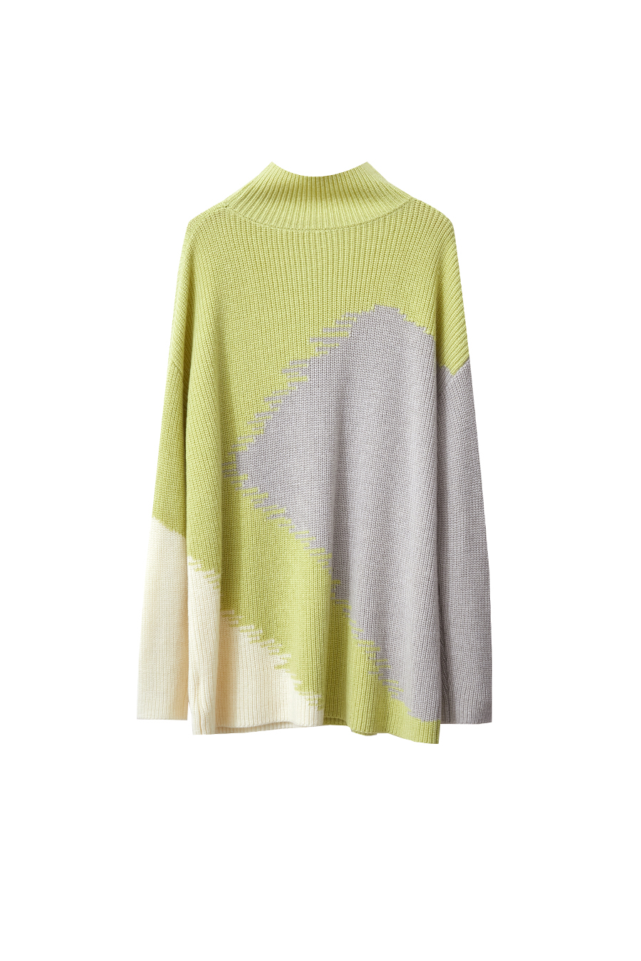 Color Block Patchwork Embroidered Sweater|AMII-AMII.com