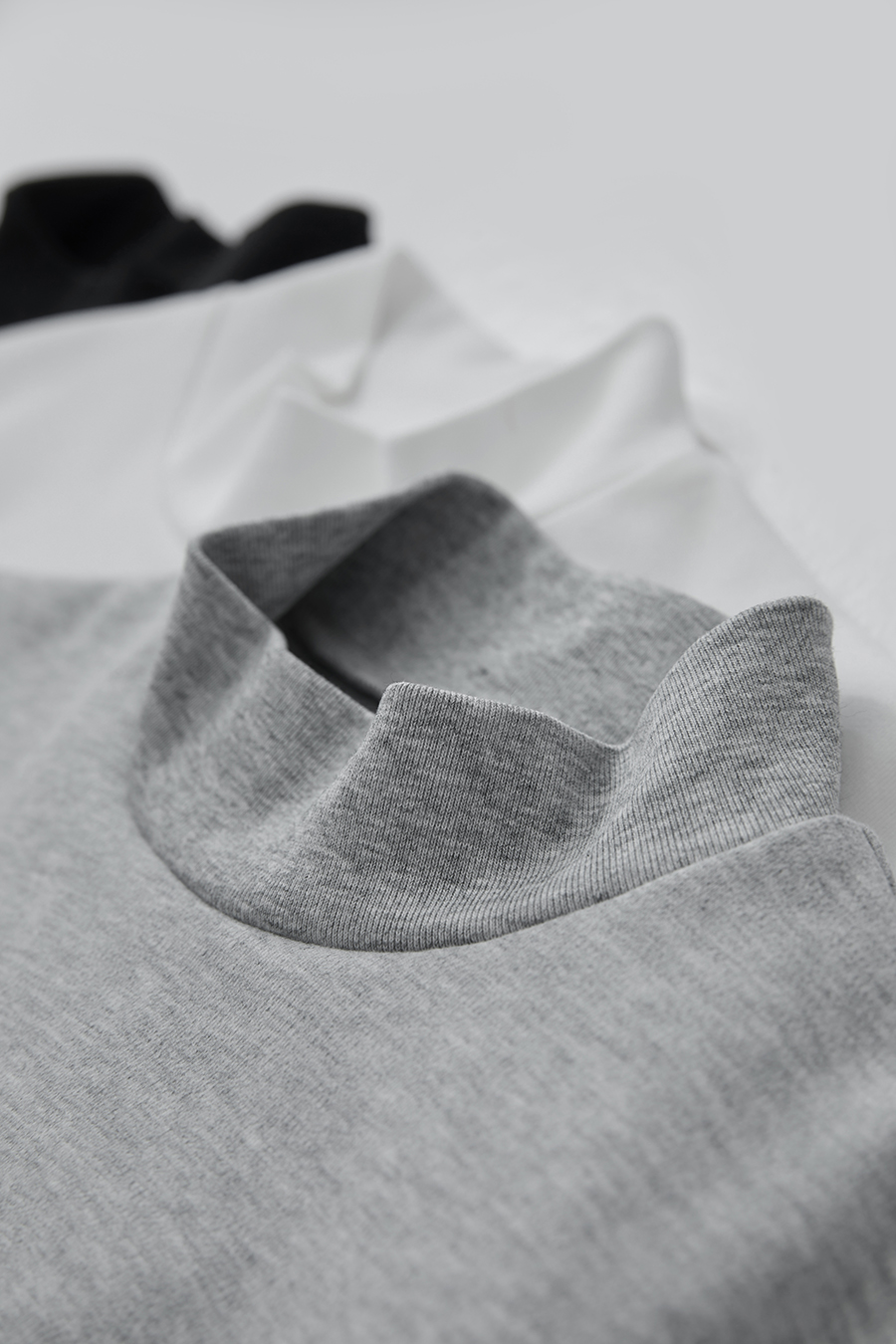 Letter embroidered cotton-spandex sweatshirt|AMII