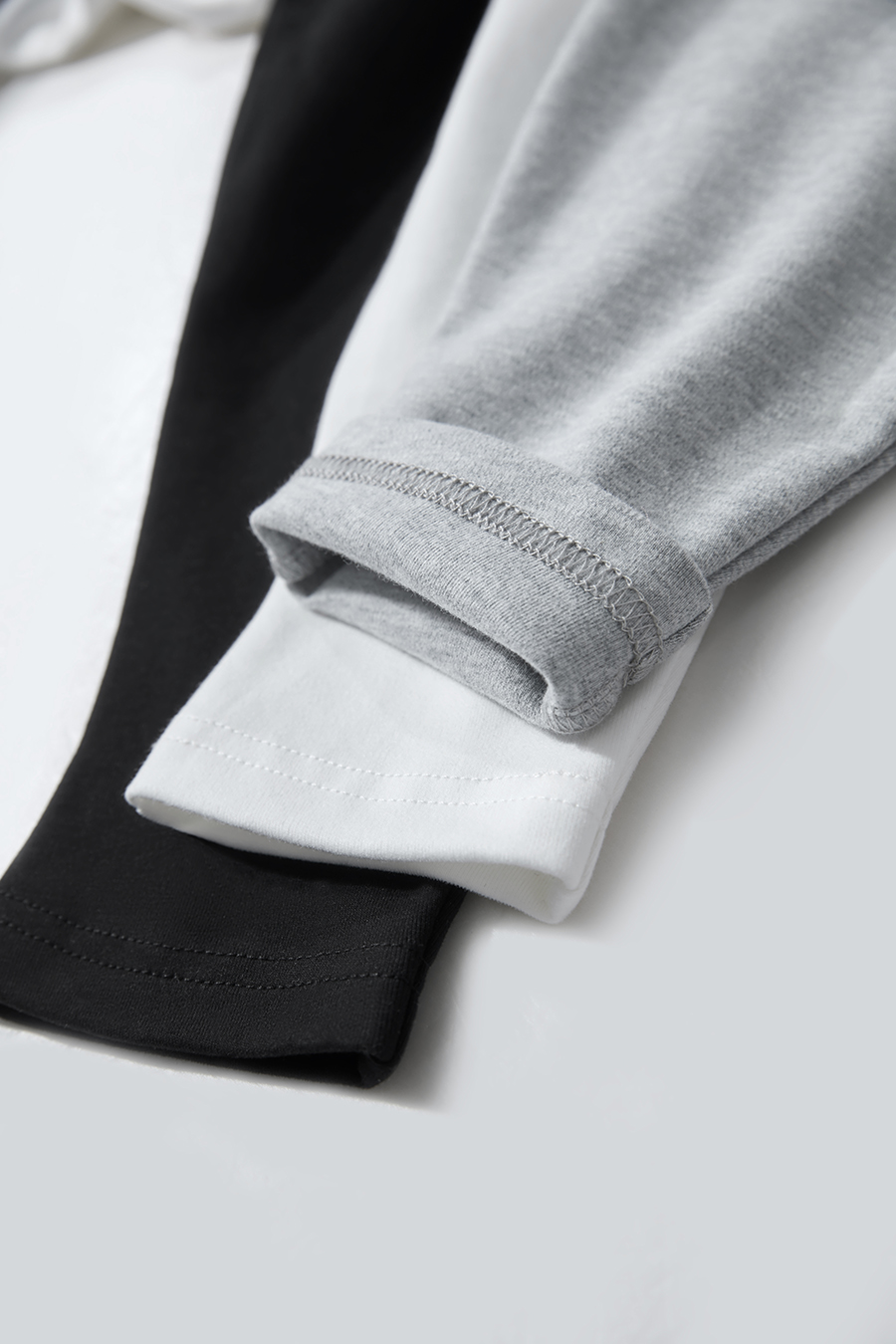 Letter embroidered cotton-spandex sweatshirt|AMII
