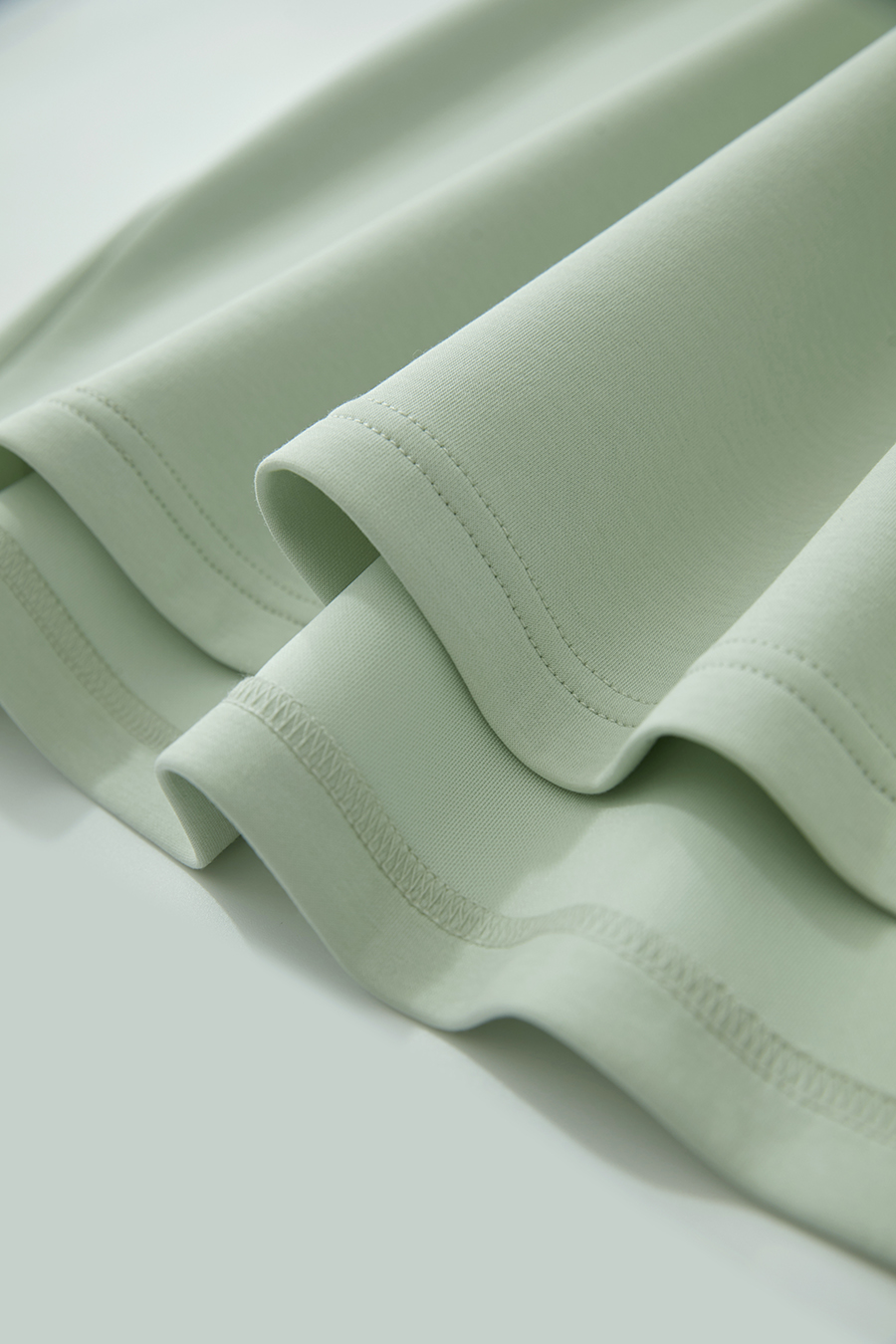 Drop-shoulder Short Sleeve Air-layer T-shirt