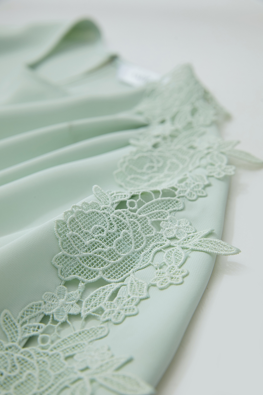 Lace Spliced Chiffon Blouse