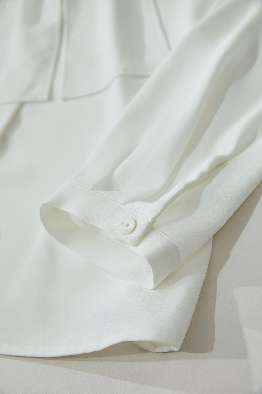 Tie-neck Printed Chiffon Blouse