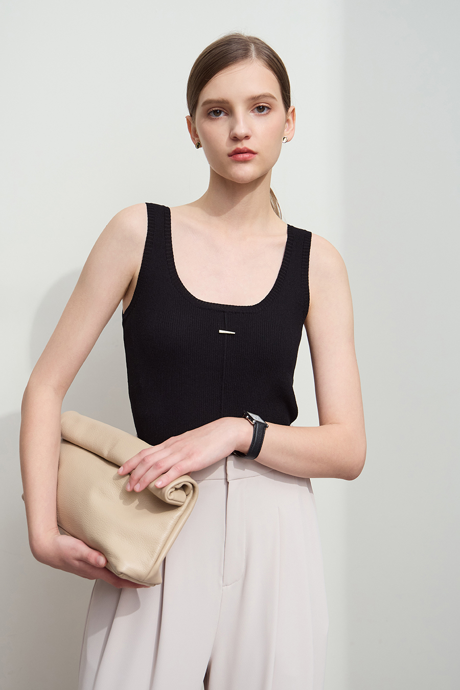 Metal ornament camisole|AMII