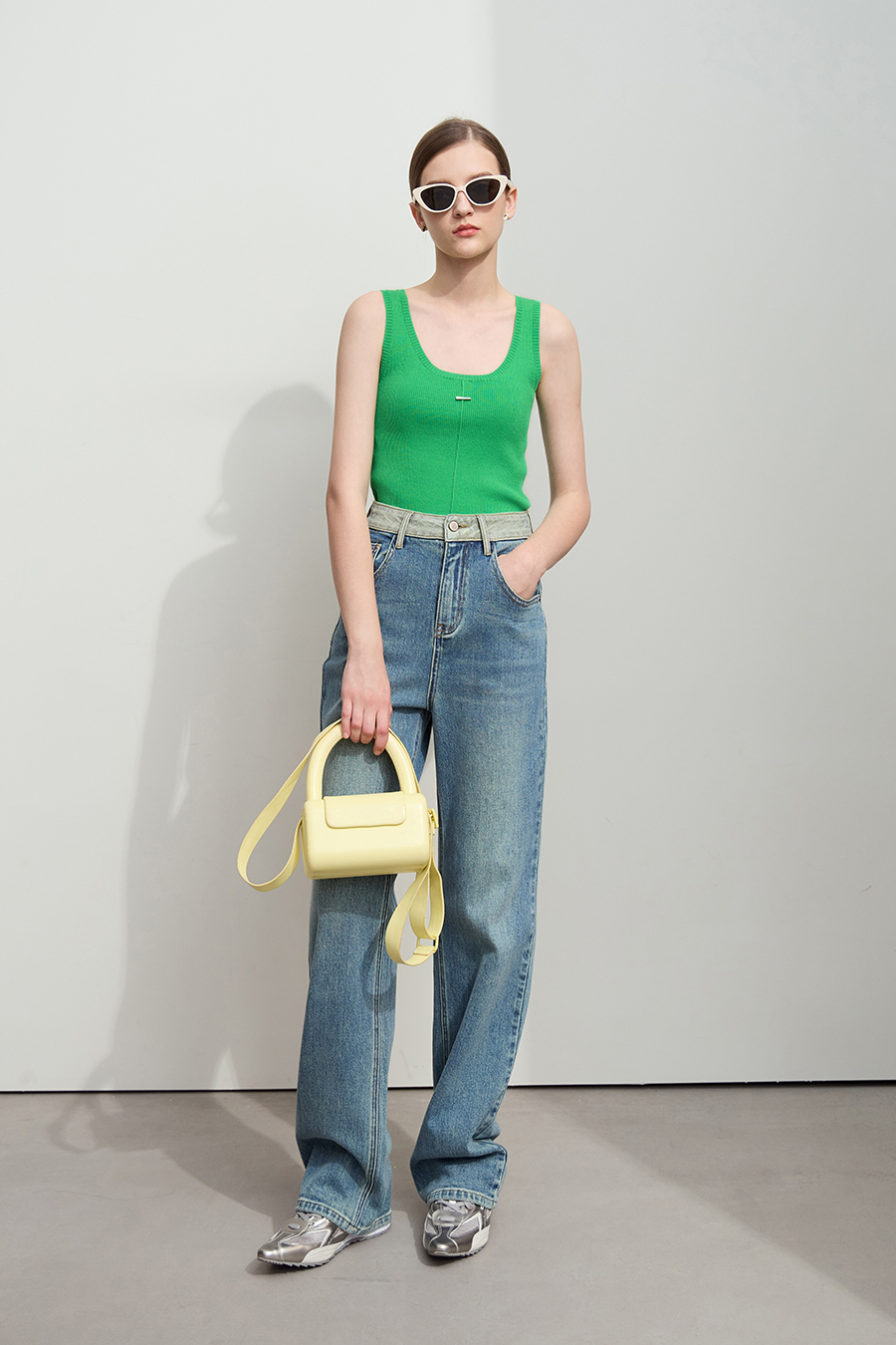 Metal ornament camisole|AMII