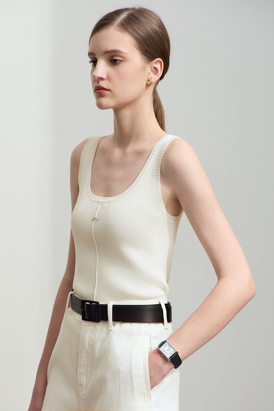 Metal ornament camisole|AMII