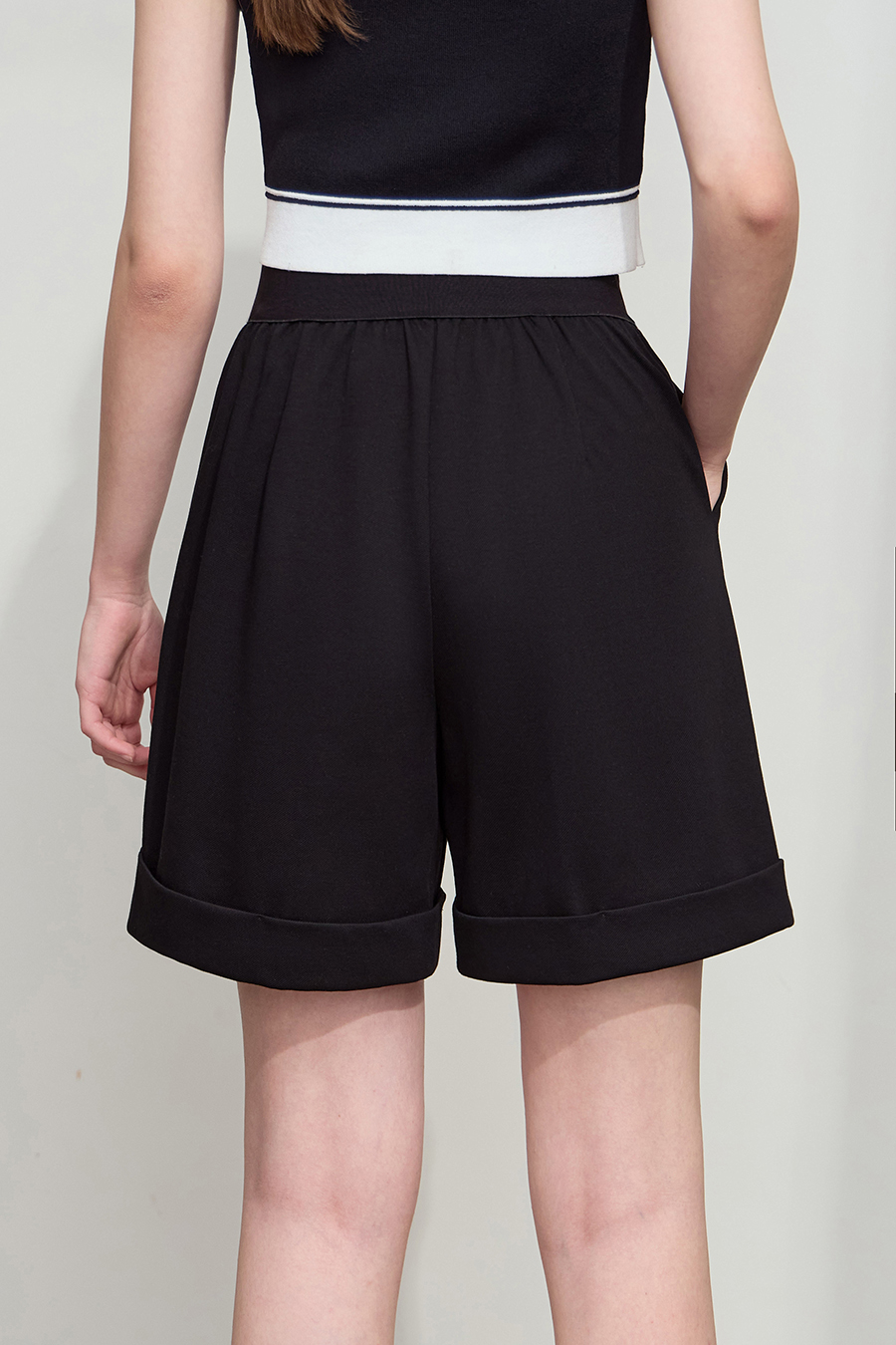 Pleated Casual Shorts