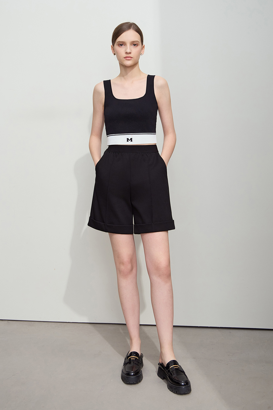 Pleated Casual Shorts