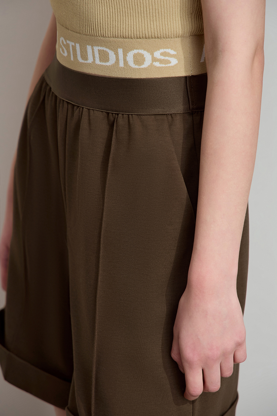 Pleated Casual Shorts