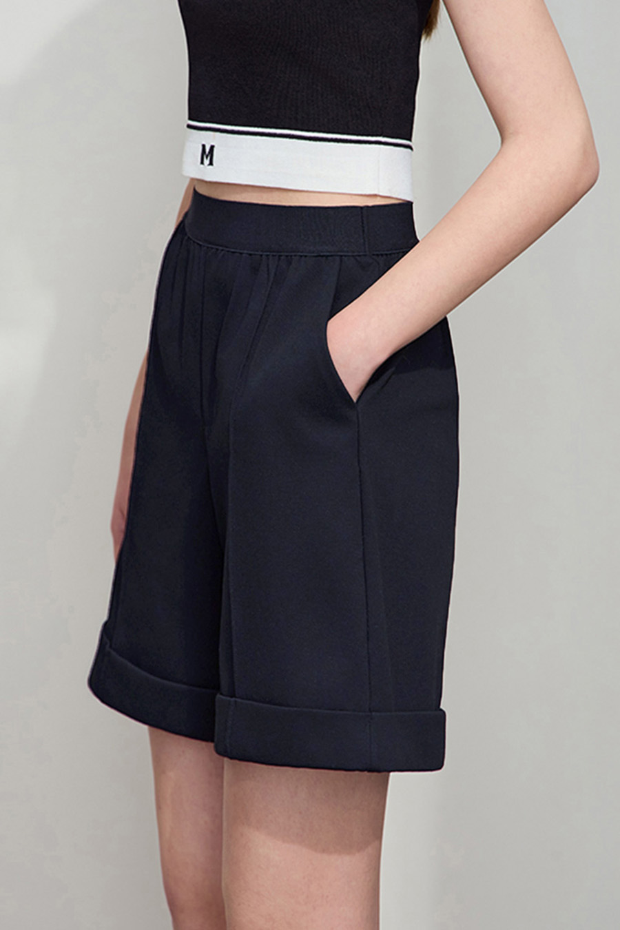 Pleated Casual Shorts