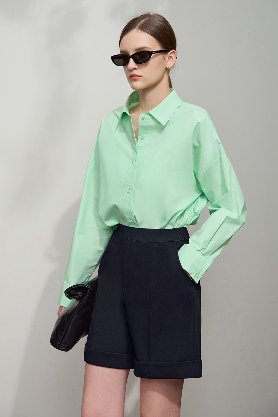 Pleated Casual Shorts